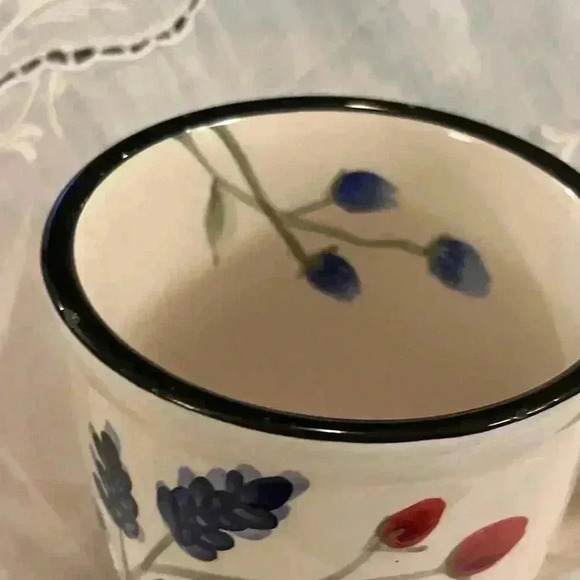 Pfaltzgraff Scarlett Coffee Mug  Poppies And‎ Lavendar - Picture 7 of 9